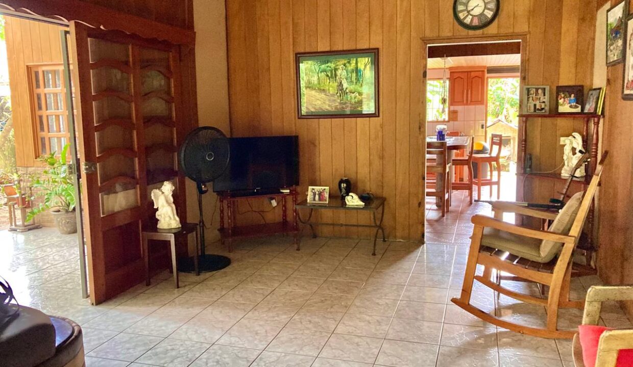 Living Room with TV – La Fortuna Costa Rica Real Estate for Sale