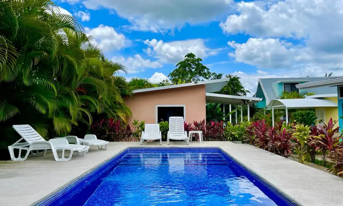 Swimming Pool with Arenal Volcano View in La Fortuna Costa Rica