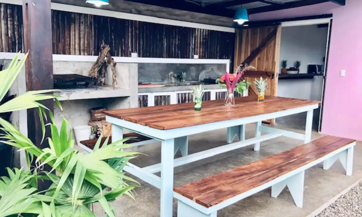 Shared Kitchen with Dining Area in La Fortuna Costa Rica Villa