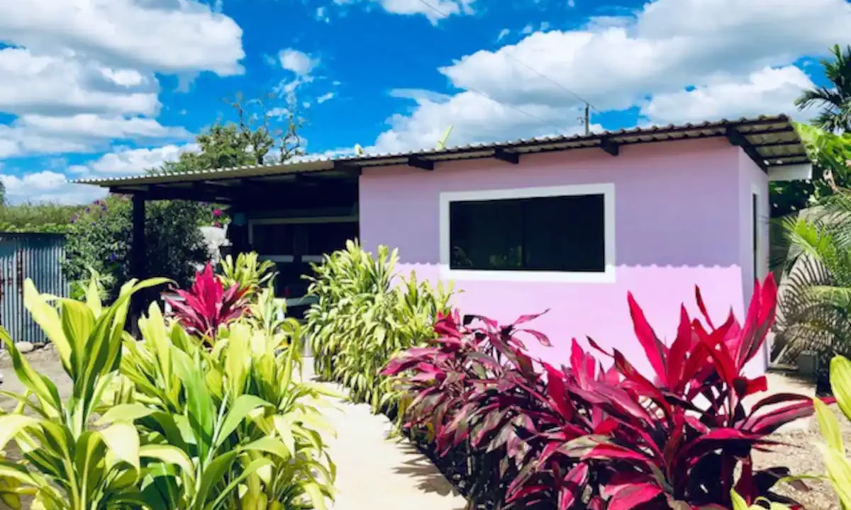 Pink House Studio with Arenal Volcano View in La Fortuna Costa Rica