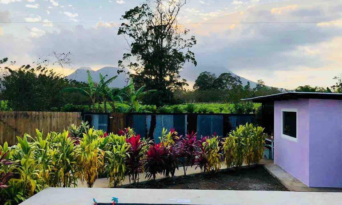 swimming Pool with Arenal Volcano View in La Fortuna Costa Rica