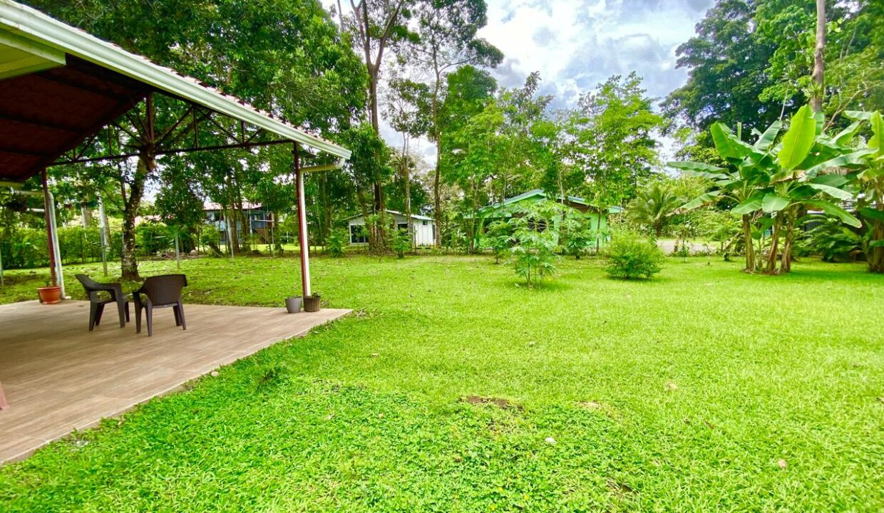 Spacious yard in Costa Rica property for sale ideal for gardening and expansion near Arenal Volcano