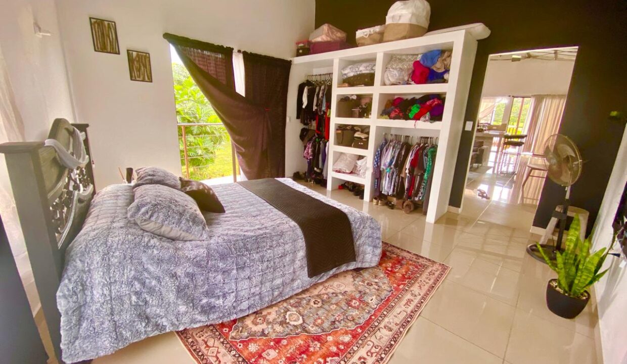 Unfinished bedroom in penthouse unit of La Fortuna triplex for sale