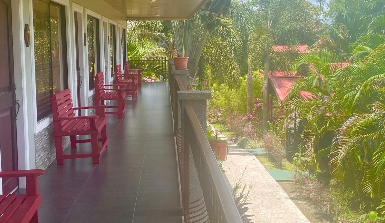 Tropical Glow at a two-story hotel in La Fortuna with ensuite rooms; ideal Costa Rica hospitality investment near hot springs and Arenal Volcano hotel property La Fortuna Costa Rica Real Estate