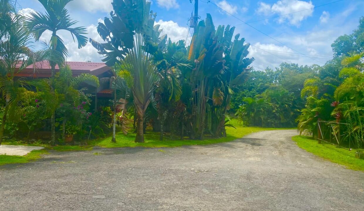 Large Landscaped Hotel Parking Lot in La Fortuna Costa Rica