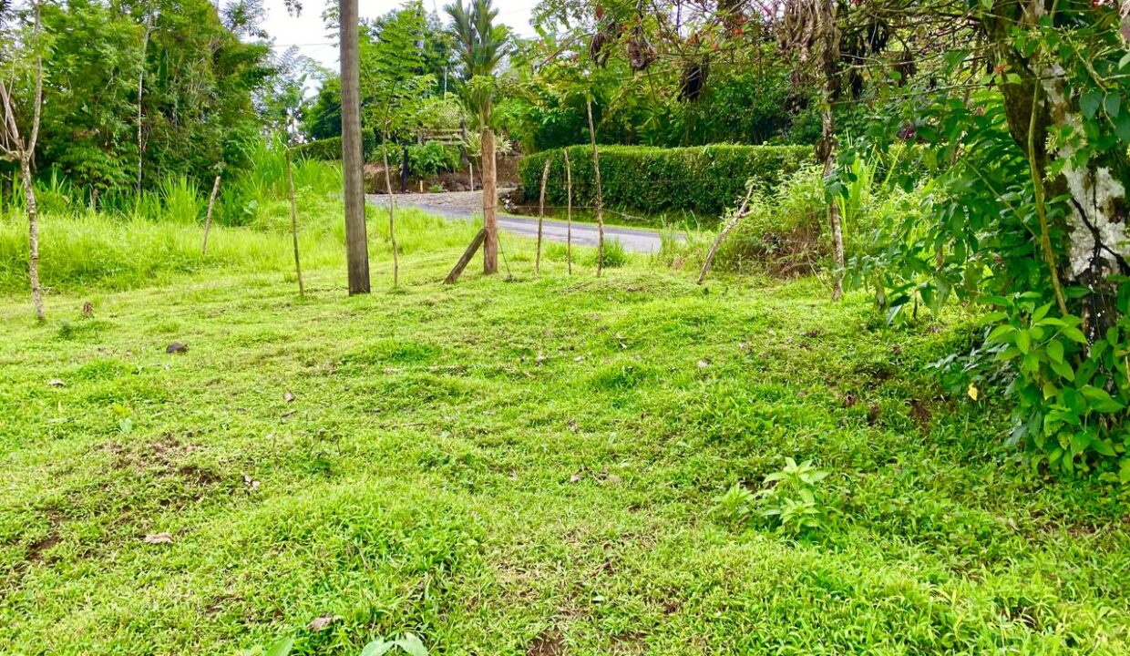 Roadside Entrance to Jauri Property near la fortuna costa rica real estate