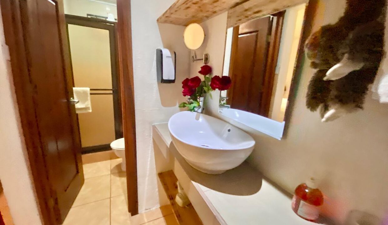 Stylish Costa Rica Airbnb Bathroom with Vessel Sink & Rainforest Views