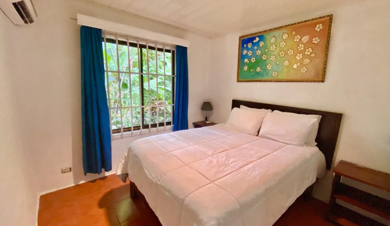 Tropical La Fortuna Airbnb Queen Bedroom with Jungle Vista